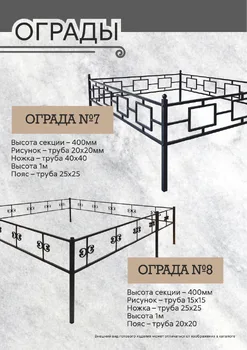 Оградка кованая